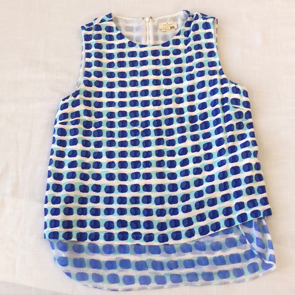 Kate Spade New York stamp sleeveless top. Size S.